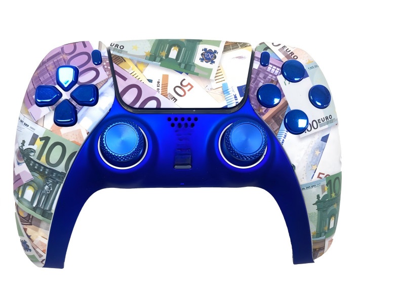 The "High Stakes" Custom PS5 DualSense Controller (Euro Gilded Edition)
