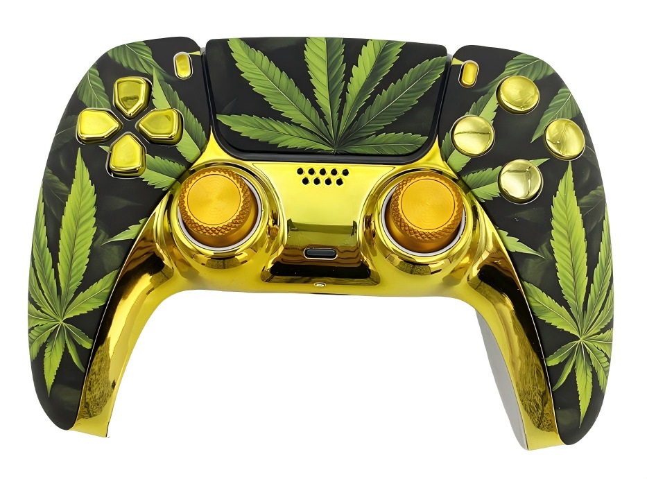 The "High Roller" Custom PS5 DualSense Controller (Gilded Edition)