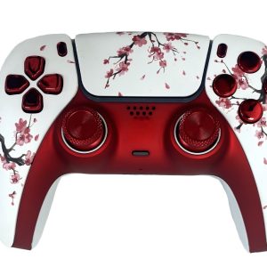 The "Sakura Crimson" Custom PS5 DualSense Controller (Artist Series)
